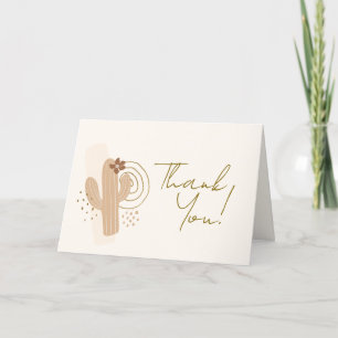 Moderns minimalistboho Desert Cactus Baby Shower Tack Kort