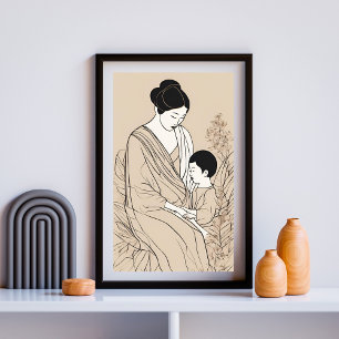 Moderns tysta famn poster