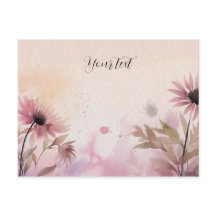 ModernSimple Söta Akvarellblommor