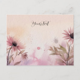 ModernSimple Söta Akvarellblommor Vykort