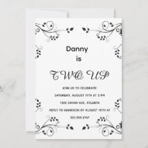 Modernt 2-års födelsedagsfoto