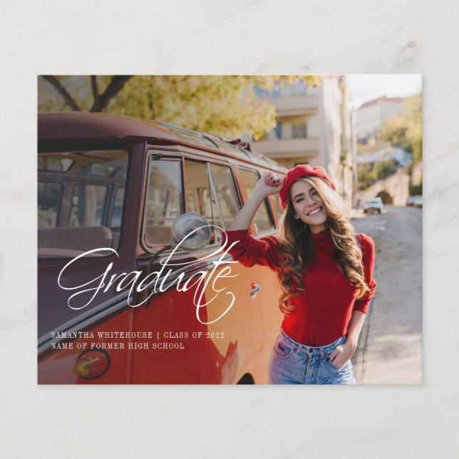 Modernt 2 Fotos Examen 2024 Examen Meddelande (Framsida)