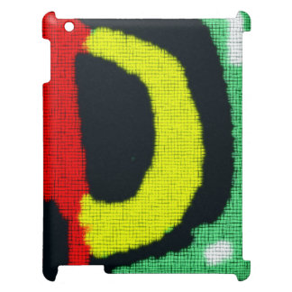 Modernt abstrakt färgrikt mönster iPad mobil fodral