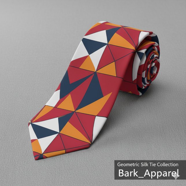 Modernt abstrakt geometriskt bladsmönster slips (Skapare uppladdad)