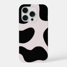 Modernt abstrakt svart blob-mönster telefonfodral 