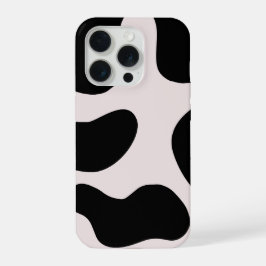 Modernt abstrakt svart blob-mönster telefonfodral