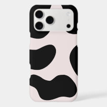 Modernt abstrakt svart blob-mönster telefonfodral