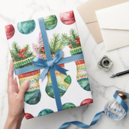 Modernt akvarellinpackningspapper presentpapper