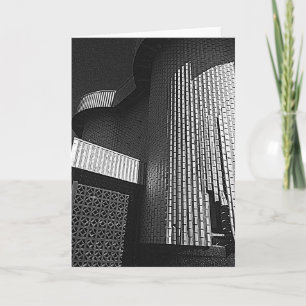 Modernt arkitekturhälsningkort kort