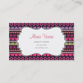 Modernt Aztec mönster Visitkort