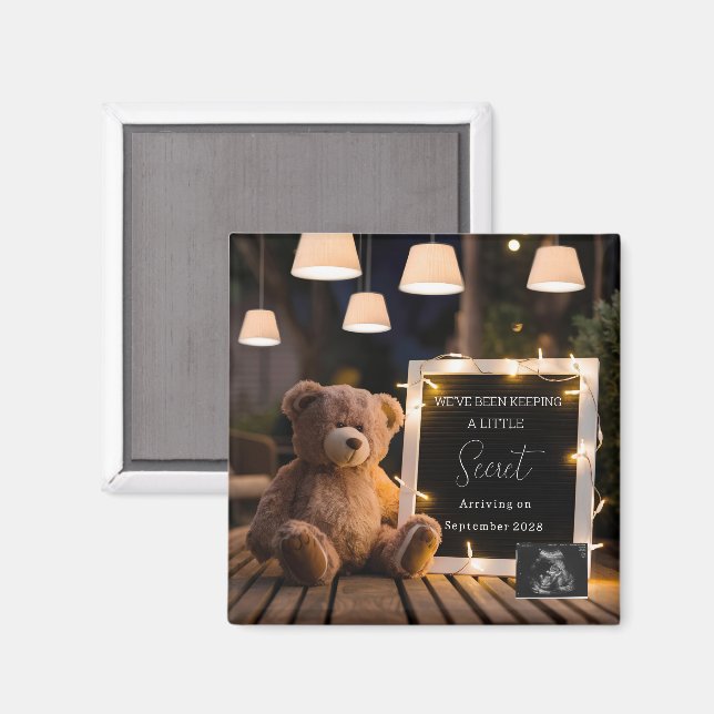 modernt baby överraskning Graviditetsannonseringsp Magnet (Front/Back)