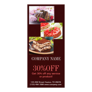 Modernt bageri för efterrättmuffintårta reklamkort