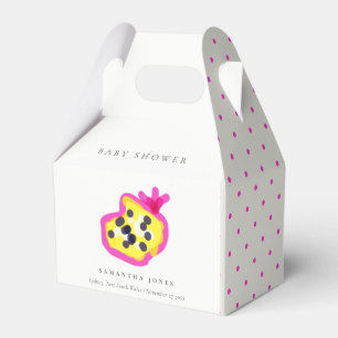 Modernt barn Hand plockade Passion Fruit Baby Show Presentaskar
