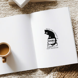 Modernt bibliotekskatt-exlibris stämpel