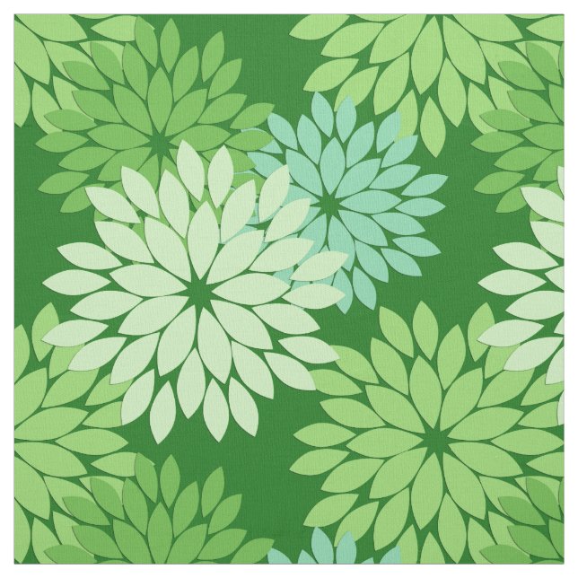 Modernt blom- Kimonotryck, limefruktgrönt Tyg (Provkarta)