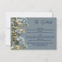 Modernt Blommigt Detaljerat Bilagakort