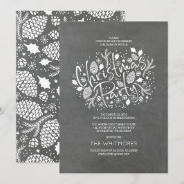 Modernt borsta skrivar juljulfesten inbjudningar