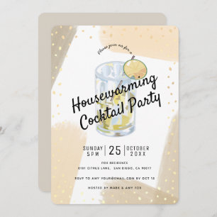 Modernt borsta slår den inflyttnings- inbjudningar