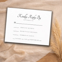 Modernt bröllop RSVP