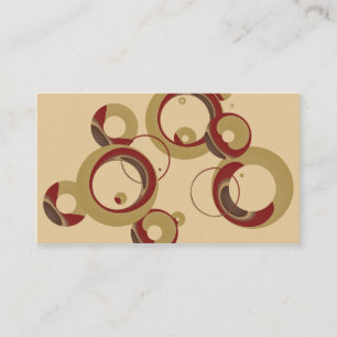 Modernt bubblar visitkortar - beige visitkort