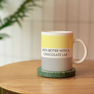 Modernt citat för hundälskare kaffemugg
