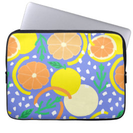 Modernt citrusfrukt geometriskt Amalfi-kusten Laptop Fodral