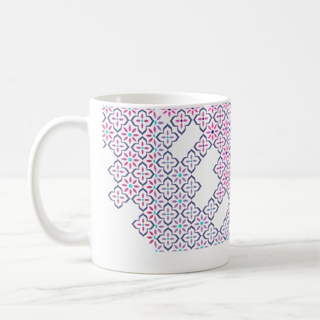 Modernt designad mugg (Vänster)