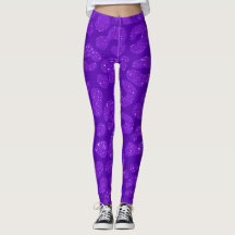 Modernt djur leopard Lila Glitter