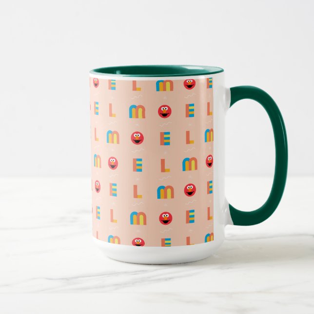 Modernt Elmo-mönster Mugg (Höger)