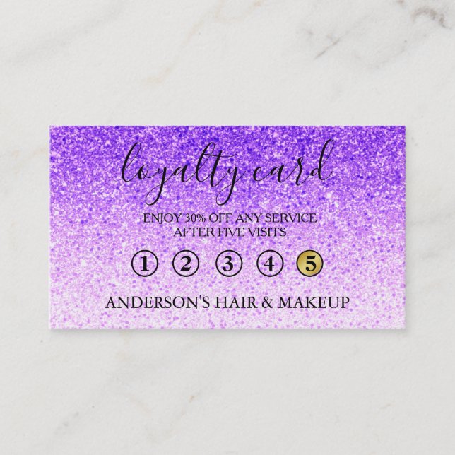 Modernt enkelt elegantt typografilojalitetkort visitkort (Framsida)