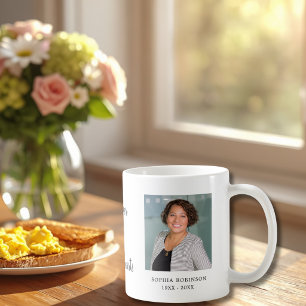 Modernt enkelt foto minnessaker kaffemugg