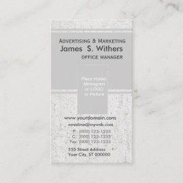 Modernt enkelt minsta för fotohållarevintage visitkort