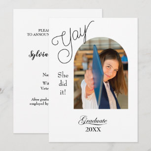 Modernt examensbevis för högskoleexamen med foto kort