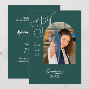Modernt examensbevis för högskoleexamen med foto kort