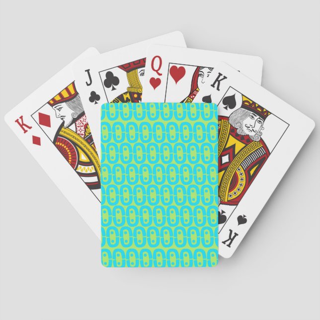 modernt färgglatt mönster casinokort (Baksidan)