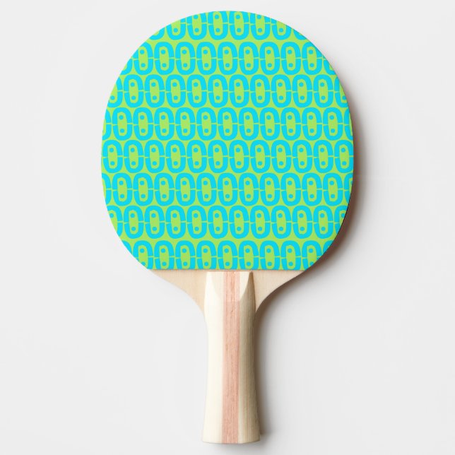 modernt färggrant mönster pingisracket (Framsidan)