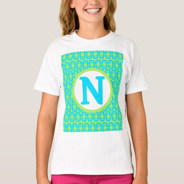 modernt färggrant mönster t shirt (Framsida)