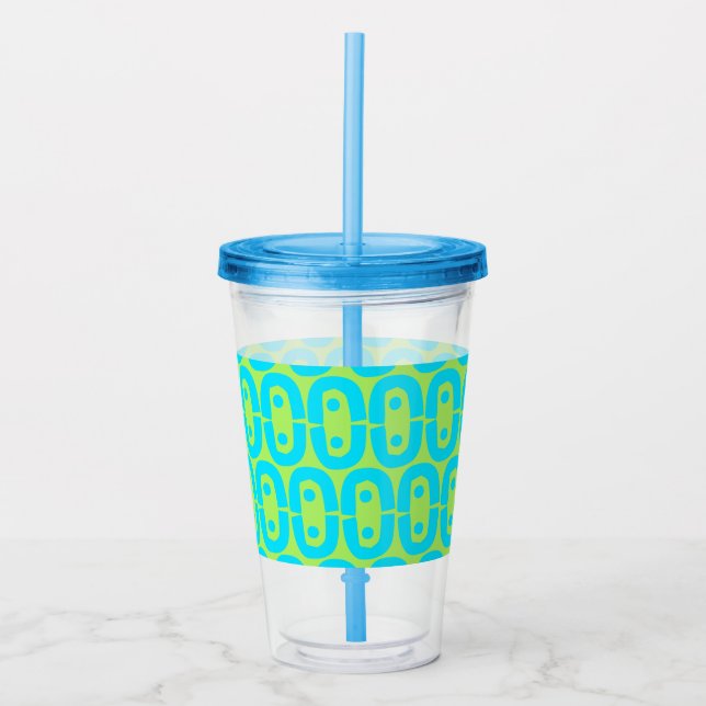 modernt färggrant mönster take away mugg (Framsida)
