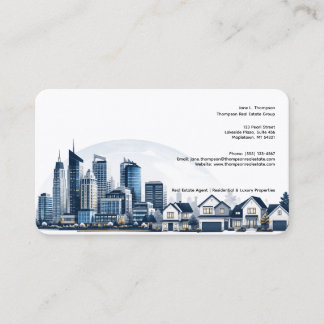 🏙️🏡 Modernt Fastighetskort ✨💼 Visitkort