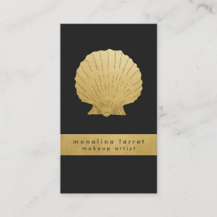 Modernt Fauxguld omkullkastar havssnäckan Visitkort