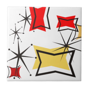 Modernt femtiotal kakelplatta