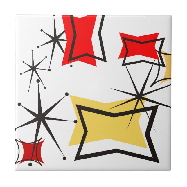 Modernt femtiotal kakelplatta (Framsidan)