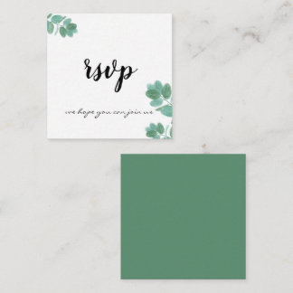 Modernt Fern Trendigt Elegant Kalligrafi Botanisk Tilläggskort