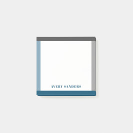 Modernt fet namn Enkel kant Post-it Block