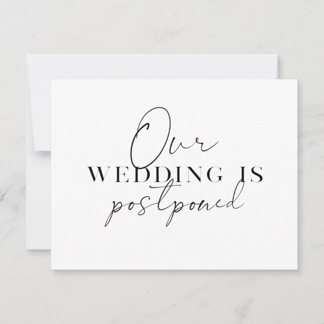 Modernt Förändrat Bröllopsplan Uppställning Meddelande (Framsida)