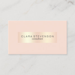 Modernt förkoppra den rosa guld- & visitkort