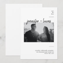 Modernt foto för att spara datum