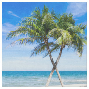Modernt foto från den tropiska sommarstranden han tyg