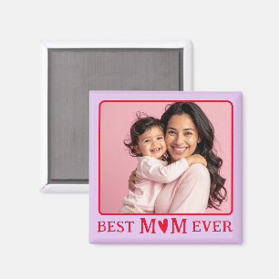 Modernt foto-magnet med lila bakgrund för bästa ma magnet