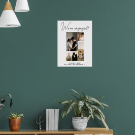 Modernt Foto Vi är Förlovade Förlovningsfest Poster